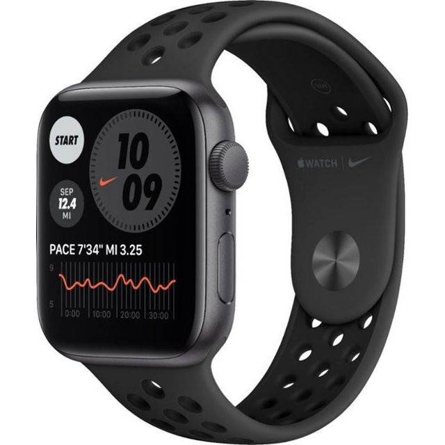 Apple Watch Nike SE 44mm GPS Space Gray Aluminium Case Anthracite/Black Nike Sport Band (MYYK2) б/у